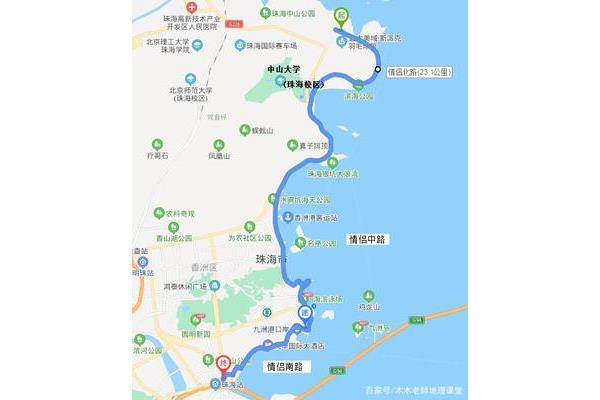 珠海市旅游地圖