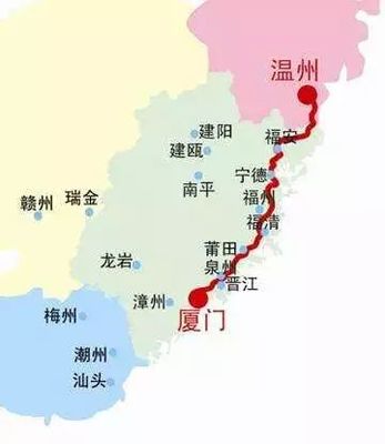 梅州到漳州高鐵