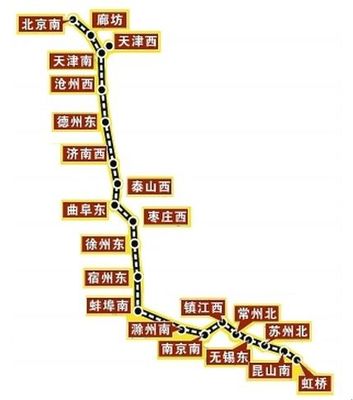 廊坊到南京高鐵