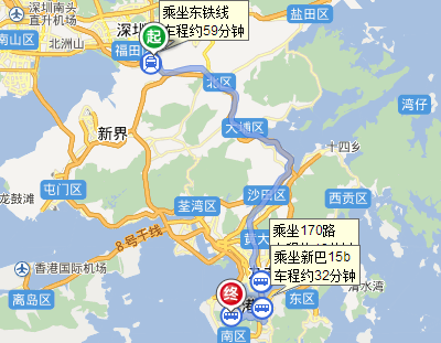 福田口岸到香港