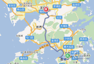 福田口岸到香港